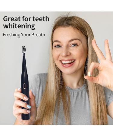 Y-Kelin Electric Toothbrush for Adults - 5 Modes Soft Bristles (Black) | Best International Shipping - Buy Online on GoSupps.com