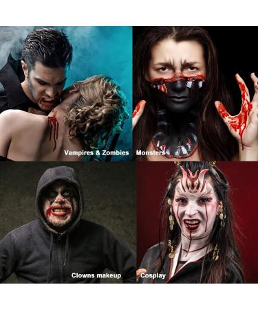 CCBeauty 2.1oz Fake Blood - Washable Splatter Makeup for Halloween Costume & Special Effects - Safe & Realistic Vampire Blood - 2 packs - Buy Online on GoSupps.com