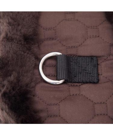 Merauno Lambskin Moon Belt - Anatomical Dressage Saddle Belt (50cm Brown) - Premium Riding Strap with Concave Shape - Buy Online on GoSupps.com