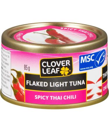 Clover Leaf Flake Light Tuna Spicy Thai Chili - 85g 24 Count & Flaked Light Tuna Lemon & Pepper - 85g 24 Count - Canned Tuna - Flavoured Tuna - 18g of Protein Per 85g Serving - Buy Online on GoSupps.com