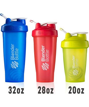 BlenderBottle Classic 20oz Shaker Bottle - Clear/Black Loop Top - Buy Online on GoSupps.com