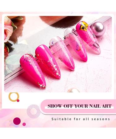 LanFo 6 Colors Gel Nail Polish Set - Pink & Red Spring Summer Collection for DIY Nail Art Manicure at Home - Buy Online on GoSupps.com