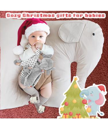UNMOT Baby Comforter Blanket - Elephant Soft Security Blanket with Teether - Grey - Buy Online on GoSupps.com
