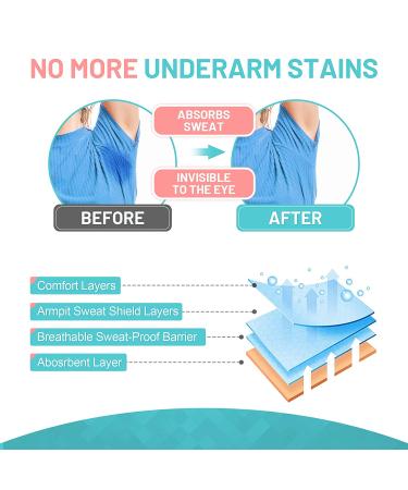100 Pack Aoeoun Underarm Sweat Pads for Women and Men - Disposable Underarm Pads for Comfortable, Unflavored, Non-Visible Sweat Protection - Buy Online on GoSupps.com