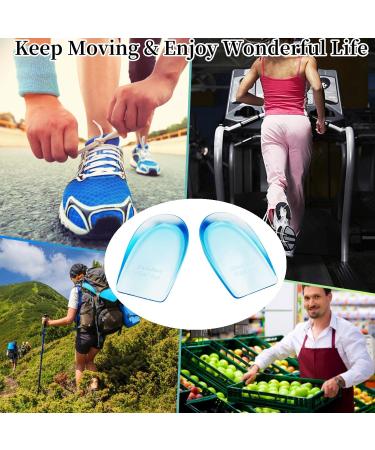 Gel Silicone Heel Cups for Plantar Fasciitis Relief - Pain Relief Inserts for Men & Women | Sore Feet & Bone Spurs Treatment (1 Pair - Buy Online on GoSupps.com