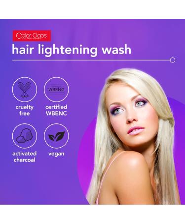 Color Oops Fading Wash Kit with Activated Charcoal - Best Bleach Wash Shampoo for Hair Color Removal - Buy Online on GoSupps.com