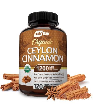 NutriFlair Ceylon Cinnamon - 120 Capsules 