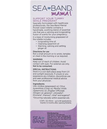 Buy Sea Band Mama Rollette Aromatherapy - Relief for Morning Sickness | Fast International Shipping - Buy Online on GoSupps.com