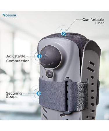 Ossur Rebound Air Walker Boot with Adjustable Straps  Air Pump  and Rocker Bottom for Ankle Injuries - Large Size - Buy Online on GoSupps.com