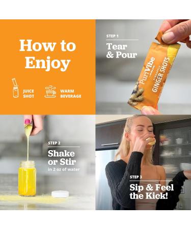 All About Juicing Ginger Shots with Pineapple & Turmeric - Superfood Juice Powder - Immunity Digestion & Energy Support - 15 Wellness Stick Packs - PuriVibe 0.17 Ounce (Pack of 15) - Buy Online on GoSupps.com