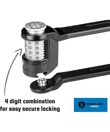 Kryptonite Keeper 585 Folding Combo Bike Lock - Black | 3mm x 85cm - Buy Online on GoSupps.com