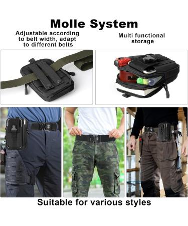 Corpower 2 Series Tactical Belt & Molle Bag Set - High-Performance 3.8cm Nylon Belt with Quick Lock Buckle - Black & Army Green - Buy Online on GoSupps.com