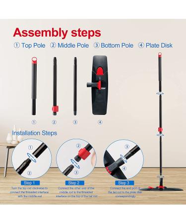 CLEANHOME Microfiber Dust Mop for Dry and Wet Cleaning - Professional Flat Mop for Tile, Hardwood, and Marble Floors with Extra Chenille Refill Pad - Buy Online on GoSupps.com
