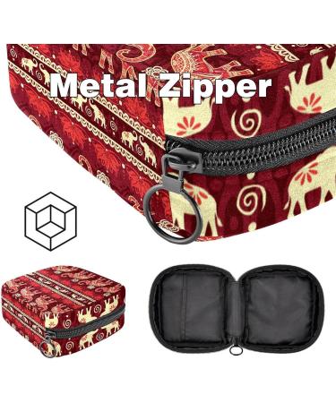 Seamless Elephants Red Faith Storage Bags | Women's Bandages & Portable Period Pockets | Menstrual Cup & Breastfeeding Holder - Buy Online on GoSupps.com