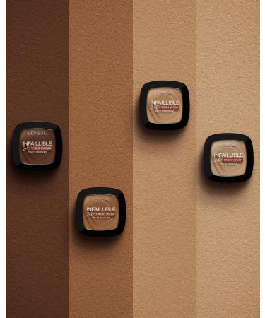L'Oreal Paris Infaillible 24h Fresh Wear Bronzer - Waterproof Long-Lasting Matte Finish Color 450 Deep Tan 9g - International Shipping Available - Buy Online on GoSupps.com