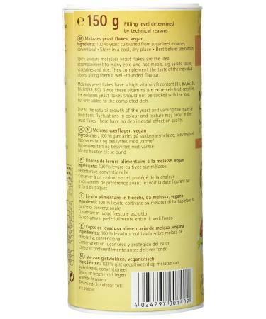 Naturata Molasses Yeast Flakes - Pack of 6 (6 x 150g) | Premium Nutritional Yeast for Baking & Cooking | International Shipping Available - Buy Online on GoSupps.com