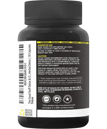 The Good Stuff Detox & Cleanse | Powerful Complete Internal Cleansing Formula | Professionally Formulated Extra Strength Herbal Detox | 30 Capsules - Buy Online on GoSupps.com