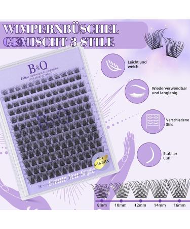 Premium 156 PCS Lash Extension Set - Individual Eyelashes Adhesive Mascara Brush & Applicators for DIY Extensions (B01 Kit) - Buy Online on GoSupps.com