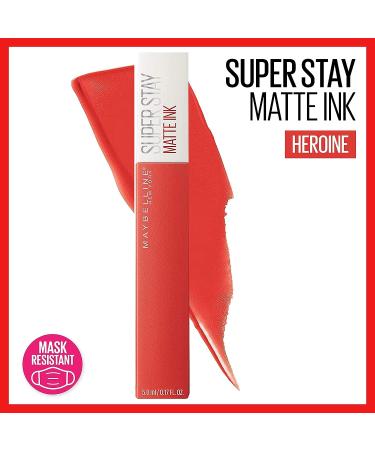 Maybelline SuperStay Matte Ink Liquid Lipstick Heroine - 0.17 fl oz (Pack of 1) - Buy Online on GoSupps.com