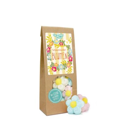 Marshmallow flowers sweet surprise bag with foamy soft marshmallow flowers spring feelings in a bag