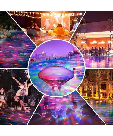 Esoes LED Underwater Light Bath Light Pond Pool Colourful Floating Lamp Waterproof Party Glow Night Lights Underwater Disco Lighting Light 7 Lighting Modes Pack of 2 - Buy Online on GoSupps.com