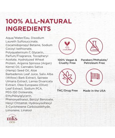 MKS Eco Men s 2-in-1 Shampoo & Body Wash - Sandalwood Scent - Vegan Cruelty Free Hemp Seed & Argan Oil - 10 fl oz - International Shipping - Buy Online on GoSupps.com