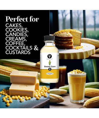 Dolce Foglia Natural Sweet Corn Extract Soluble Multipurpose Flavoring Ideal for Baked Goods - 2 Oz - Buy Online on GoSupps.com
