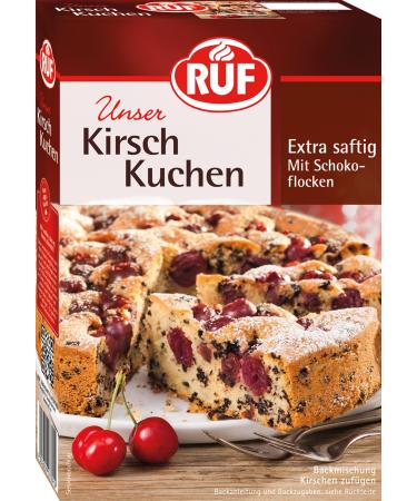 Call cherry cake stirring cake baking mix for a juicy cake with cherries or pears and chocolate flakes storage pack 8 -pack 8 x 435g