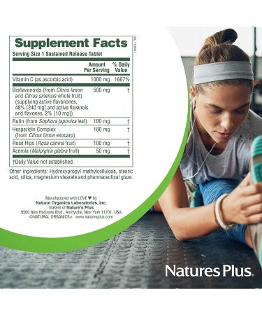 Nature's Plus Super C Complex 180 Tablets - Boost Immunity & Wellness - Buy Online on GoSupps.com