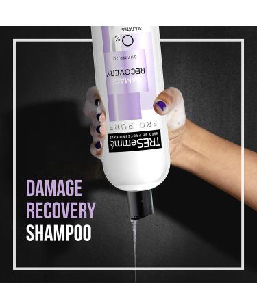 TRESemm Pro Pure Damage Recovery Shampoo 16 fl oz - Pack of 4 | Sulfate, Paraben, and Dye Free - Buy Online on GoSupps.com
