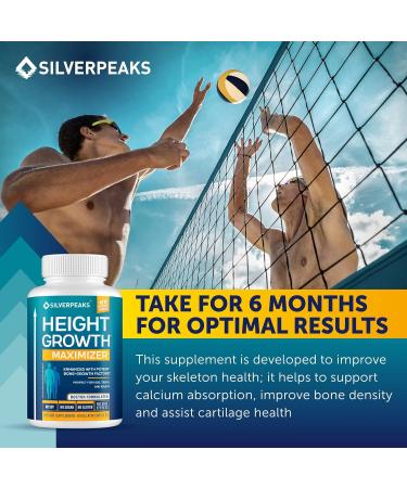 SILVERPEAKS Height Growth Maximizer - 60 Gelatin Capsules | Increase Height Naturally - Buy Online on GoSupps.com