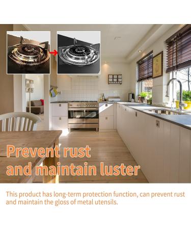 Cookware Cleaning Paste | Stainless Steel Degreaser for Pots Pans & Grills - Quickly Dissolves Oil Rust & Stains (1 Pc - Buy Online on GoSupps.com