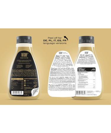 NUTCHUP The First Squeezy Peanut Butter | Delicious Nut Topping | Smooth & Crunchy Pancake Waffle Ice cream Pizza sauce | 435g Bottle (Peanut Butter) Original - Buy Online on GoSupps.com