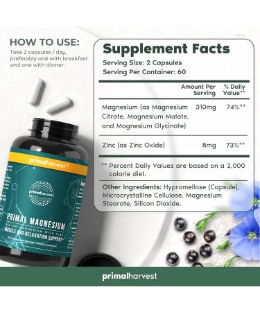 Primal Creatine Powder + Primal Magnesium Capsules Bundle | 2-Pack | Support Muscle Strength Recovery & Relaxation | 60 Servings - Buy Online on GoSupps.com