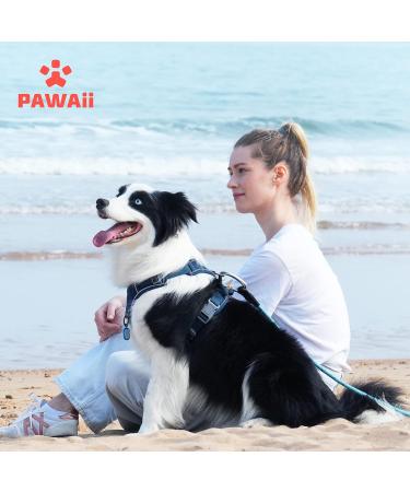 Pawaii XS Dog Harness for Small Dogs - Anti-Pull Reflective Adjustable Breathable Chest Harness with Handle - Deep Sea Blue - Buy Online on GoSupps.com