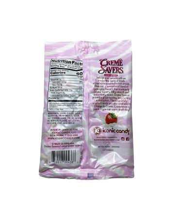 Creme Savers Strawberries & Creme Hard Candy 3oz (Pack of 2) - Delicious Strawberry Flavor - Buy Online on GoSupps.com