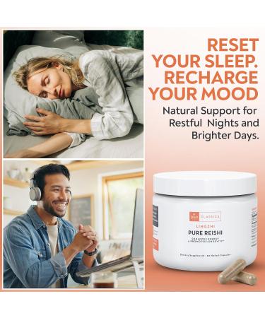 DAO Labs Pure Reishi - Lingzhi Element - 60 Herbal Capsules for Immunity Sleep Energy Longevity & Digestive Wellness - Immunity Supplement - Buy Online on GoSupps.com