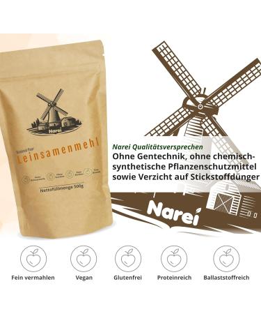 Nare Egg Linseed Flour - 30% Protein - Organic Natural Protein Powder for Smoothies Shakes Baking - 500g Meal Replacement - Buy Online on GoSupps.com