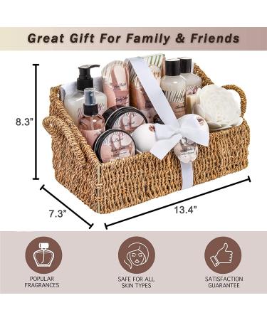 Coconut Vanilla Bath Spa Gift Set - 15 piece Luxury Basket with Bubble Bath, Body Lotion, Bath Salts, and More - Shower Puff, Bath Bombs, Soap and Towel Included - Buy Online on GoSupps.com
