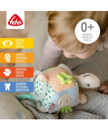 Fehn Activity Toy Turtle - Kadenal Vari Motor Shots | Grasp & Discover Baby Toy for 0+ Months | Cute Cuddly Plush for Babies & Toddlers - Buy Online on GoSupps.com