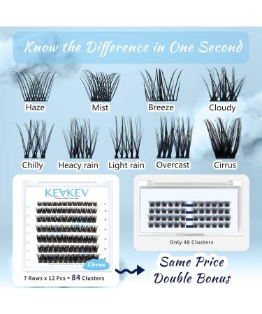 Lash Clusters 84 Pcs | DIY Eyelash Extensions | Natural Look Thin Band & Soft | C-Mix (8-16mm) - Buy Online on GoSupps.com