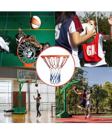 Goldwheat Heavy Duty Basketball Net Replacement - All Weather, Anti Whip, 12 Loops Standard Size - 2pc Set for Indoor/Outdoor Use - Buy Online on GoSupps.com