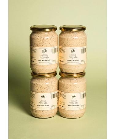 KoRo - Moutarde mi-forte sans sucre ajout 4 x 680 ml Vegan 680 ml - Buy Online on GoSupps.com