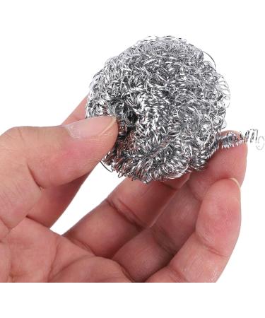 tesrgre 16 PCS Stainless Steel Sponges Scrubbers Utensil Scrubber Scouring Pads Ball for Removing Rust Dirty Cookware Cleaner - Buy Online on GoSupps.com