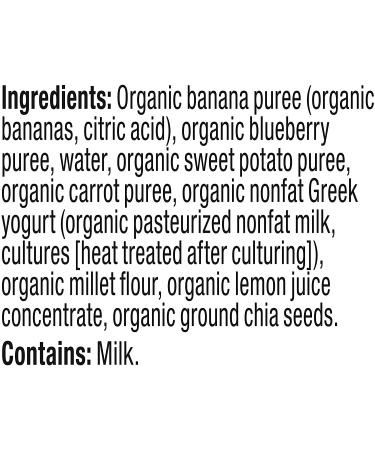 Plum Organics Mighty 4 Baby Food Pouch | Banana, Blueberry, Sweet Potato | Organic Squeeze | 6 Pack (4 oz) - Buy Online on GoSupps.com