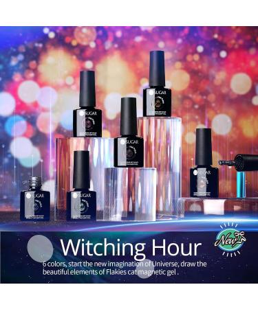UR SUGAR Cat Magnetic Eye Gel Nail Polish Kit - 6 Reflective Glitter Colours for Sparkling Diamond Effects - Soak Off Gel Manicure Set - Buy Online on GoSupps.com