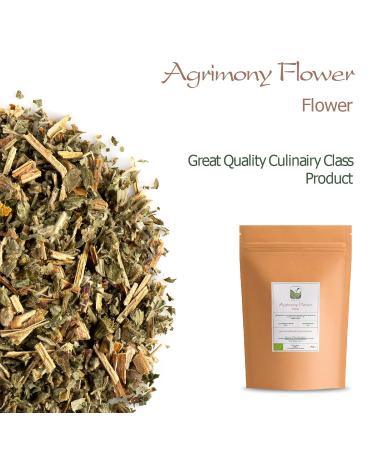 Organic Odermennig Tea - Agrimony Herb Tea 100g | Premium Aigremoine & Blueted Tea for Wellness - International Shipping Available - Buy Online on GoSupps.com