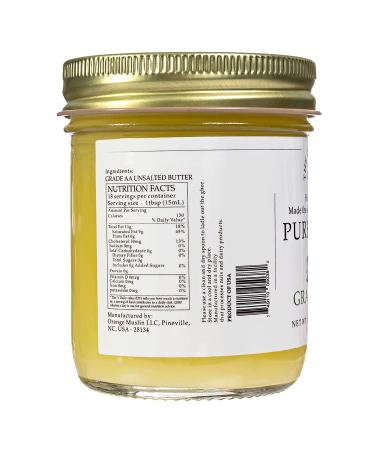 The Ghee Co Pure Clarified Butter Ghee 8 oz Glass Jar - Grade AA Butter - 8 Fl Oz (Pack of 1) - Buy Online on GoSupps.com