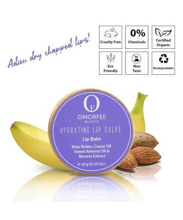 Omorfee Organic Hydrating Lip Balm - Repair Dry Cracked Lips | 100% Natural - 10g/0.35 oz - Buy Online on GoSupps.com