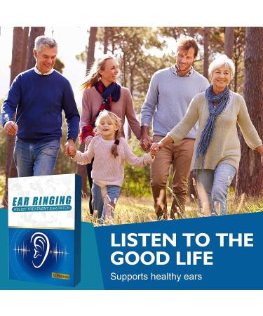 Tinnitus Relief Patches - Natural Herbal Treatment for Ringing Ears, Hearing Loss, and Ear Pain - 12 Patches - Buy Online on GoSupps.com